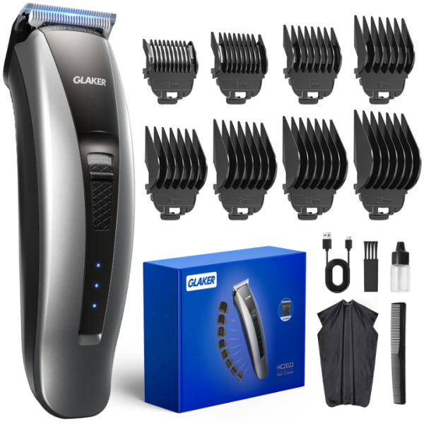 GLAKER Hair Clippers for Men - Cordless & Cord...