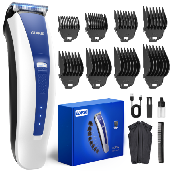 GLAKER Hair Clippers for Men - Cordless & Cord...